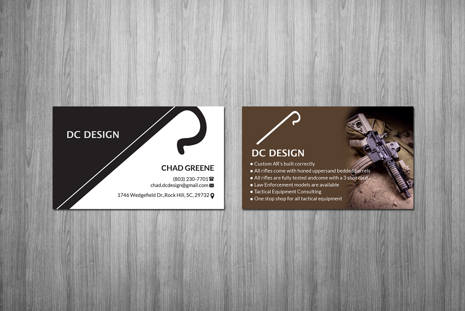 Visitenkarten-Design von Creations Box 2015 für DC Design LLC | Design #23017253