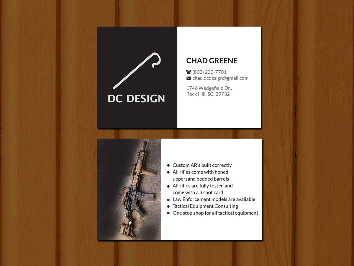 Diseño de Tarjeta de Presentación por Creations Box 2015 para DC Design LLC | Diseño #23031113