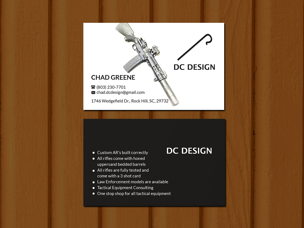 Diseño de Tarjeta de Presentación por Creations Box 2015 para DC Design LLC | Diseño #23031114