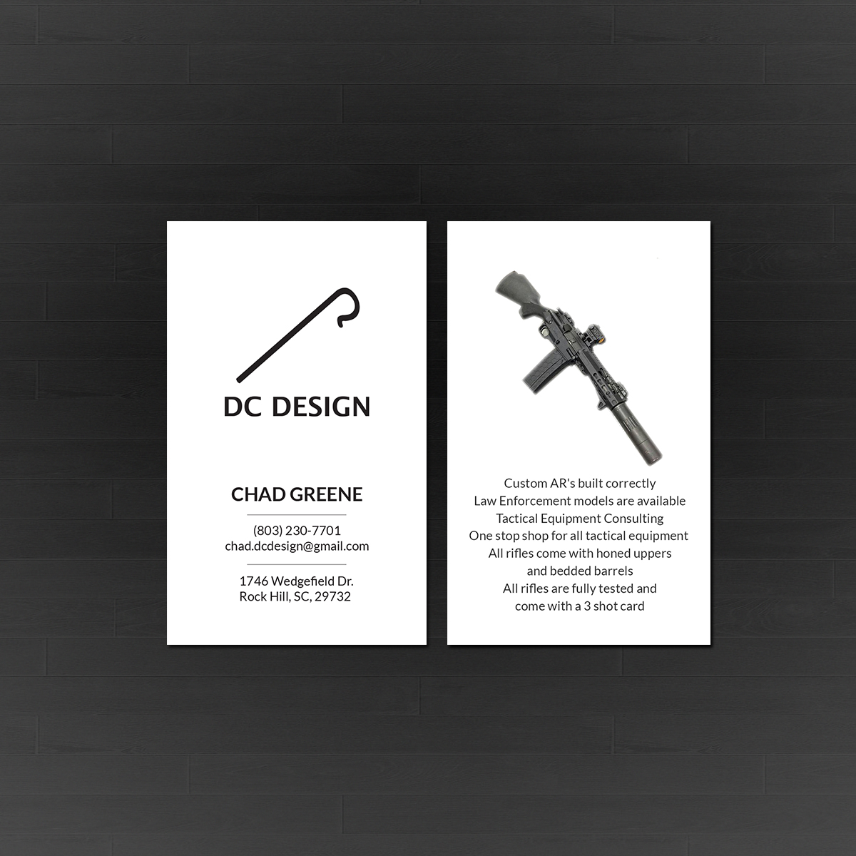 Diseño de Tarjeta de Presentación por Creations Box 2015 para DC Design LLC | Diseño #23031116