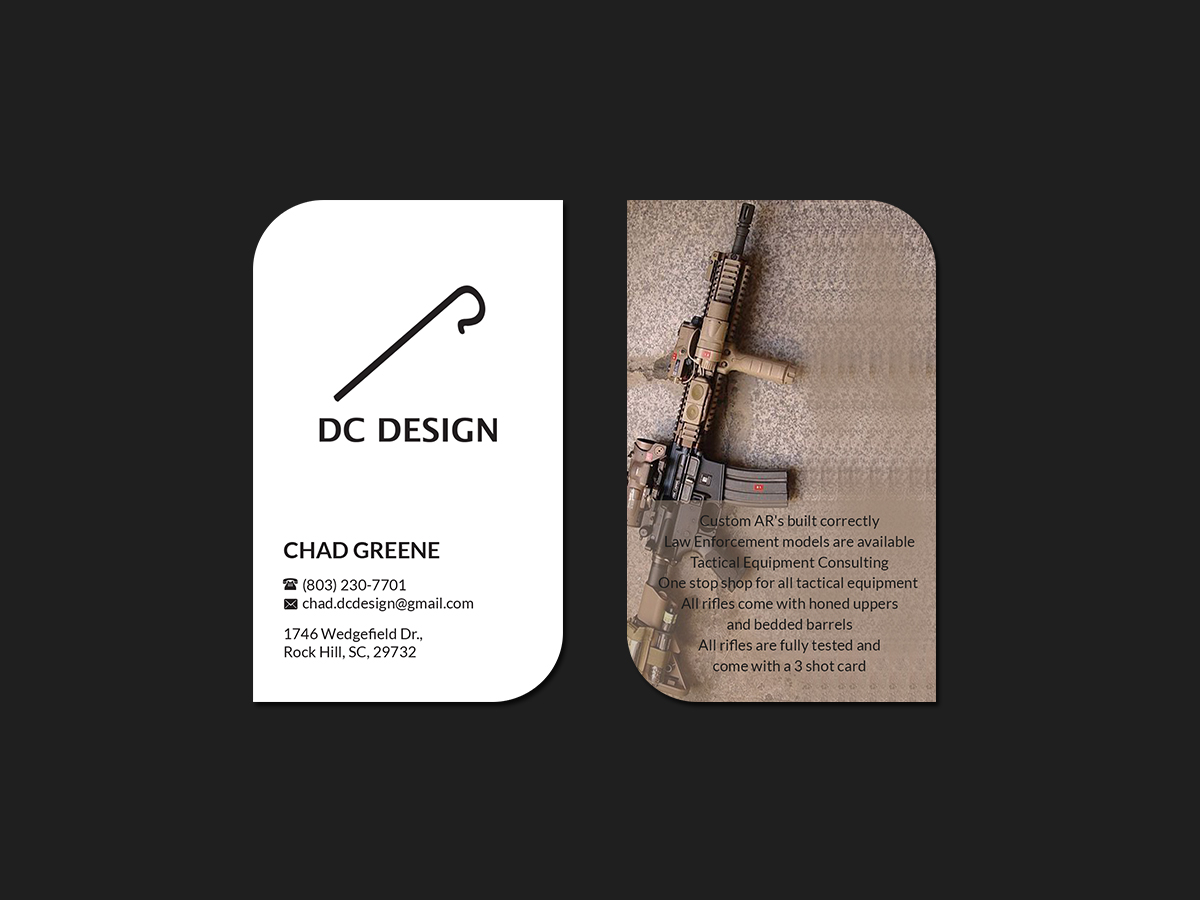 Diseño de Tarjeta de Presentación por Creations Box 2015 para DC Design LLC | Diseño #23031124