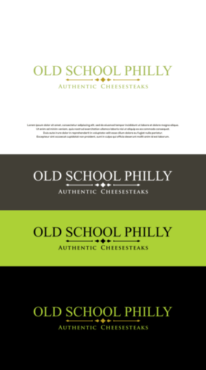 Old School Philly  Authentic Cheesesteaks  | Design de Logo par siti MWDesign