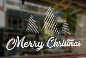 Xmas Shop Windows for Denim and Lace Clothing & Giftware shop | Diseño Gráfico por normi