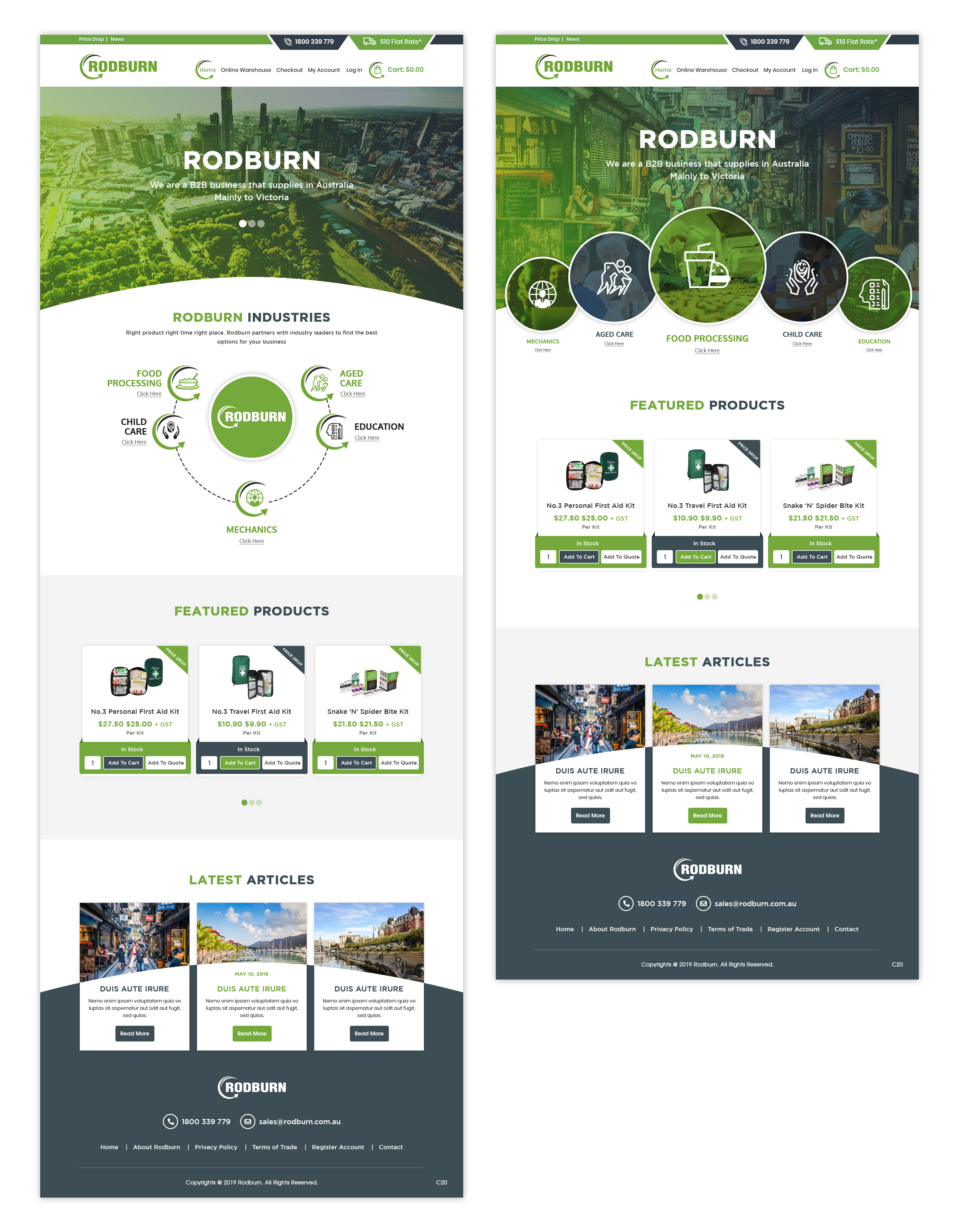 Web Design by pb for Rodburn | Design #23027532