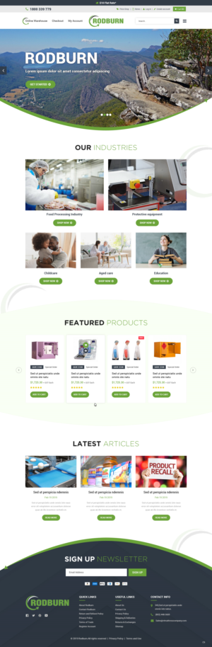 Web Design by pb for Rodburn | Design: #23027538