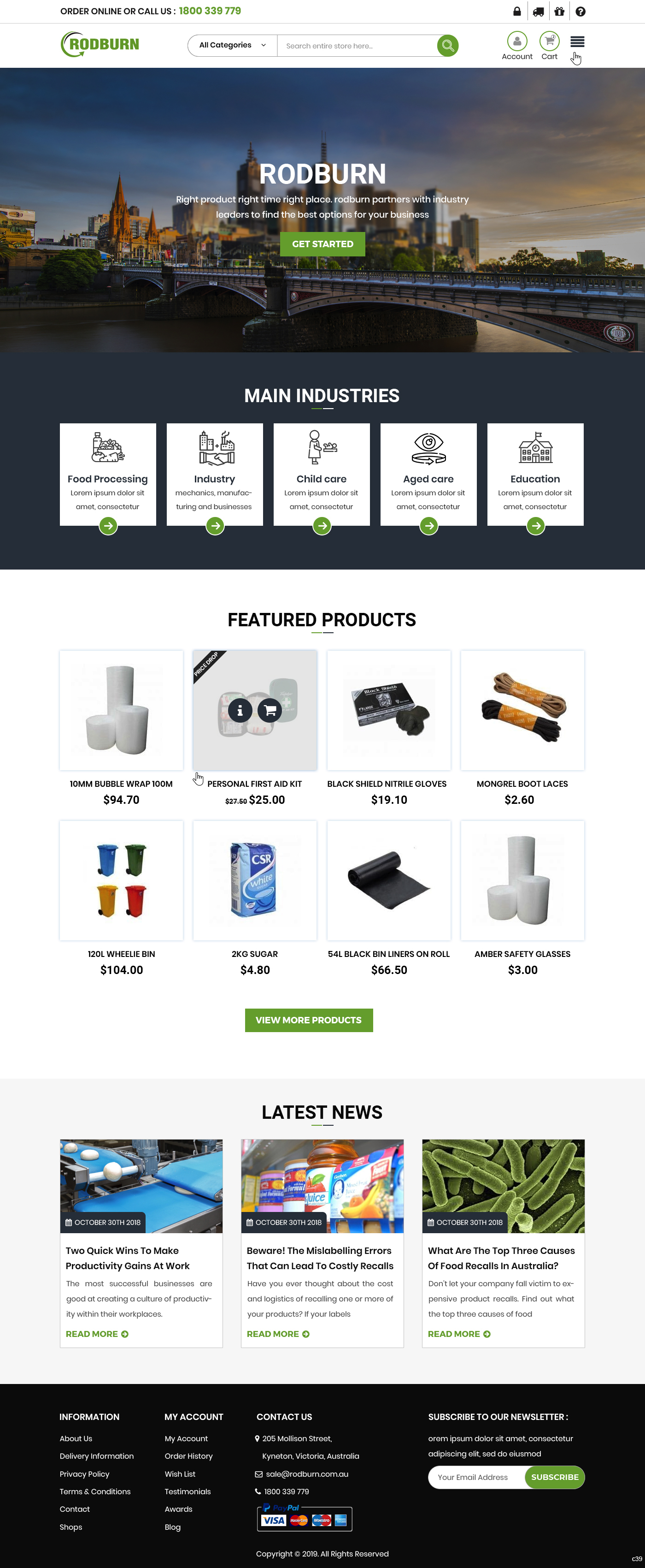 Web Design by pb for Rodburn | Design #23027545