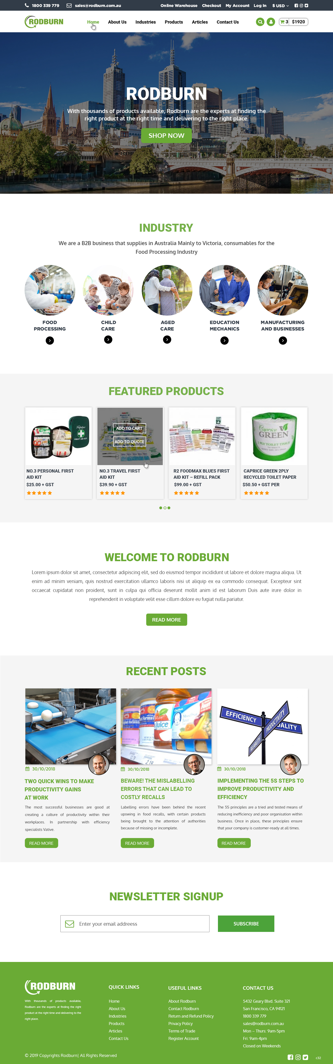 Web Design by pb for Rodburn | Design #23027548