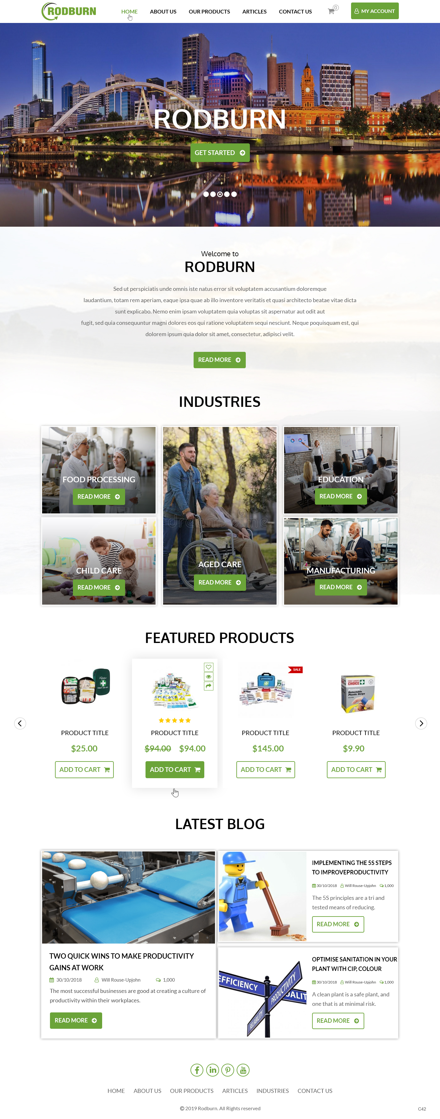 Web Design by pb for Rodburn | Design #23027554