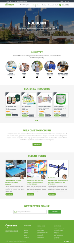 Web Design by pb for Rodburn | Design: #23038832