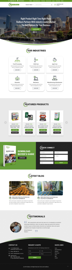 Web Design by pb for Rodburn | Design: #23038834