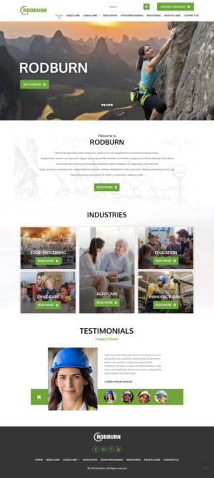 Web Design by pb for Rodburn | Design: #25530159