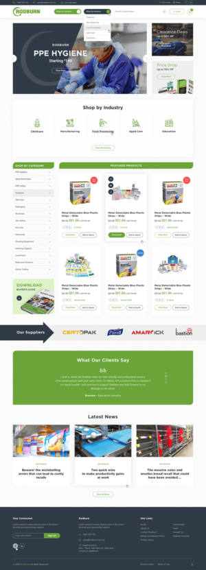A fresh look at Rodburn website | Web-Design von Ved Web Services