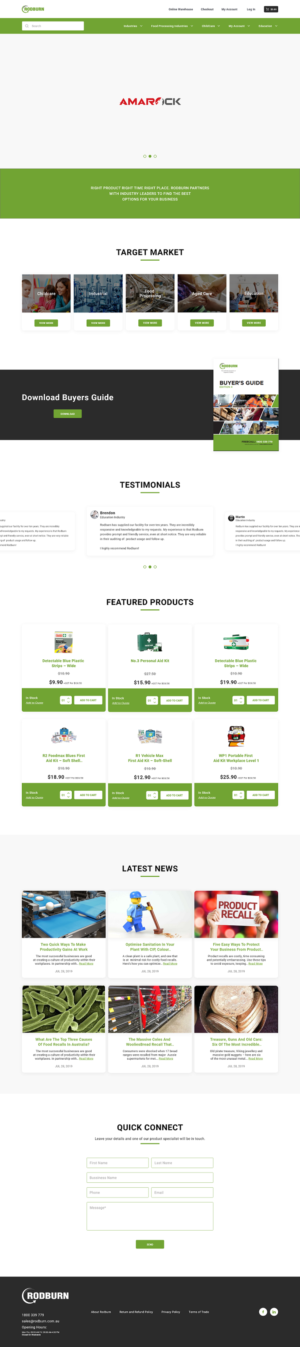 A fresh look at Rodburn website | Web-Design von 5SD solutions