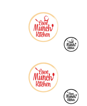 LMK Love/Luv Munch Kitchen  or Food Dude | Logo Design by Amethystica
