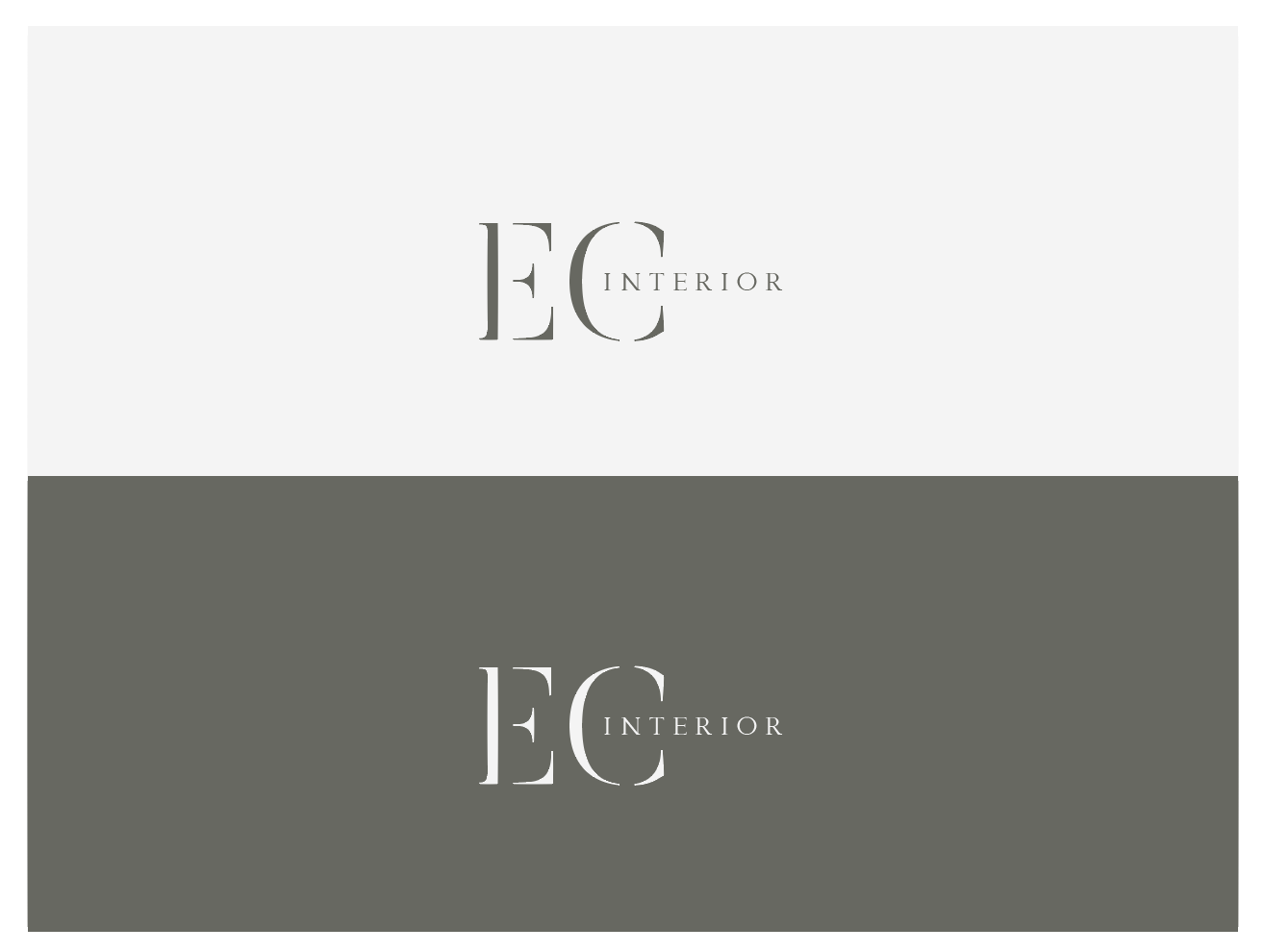 Logo Design by wonderland for EC Interior  | Design #23024912