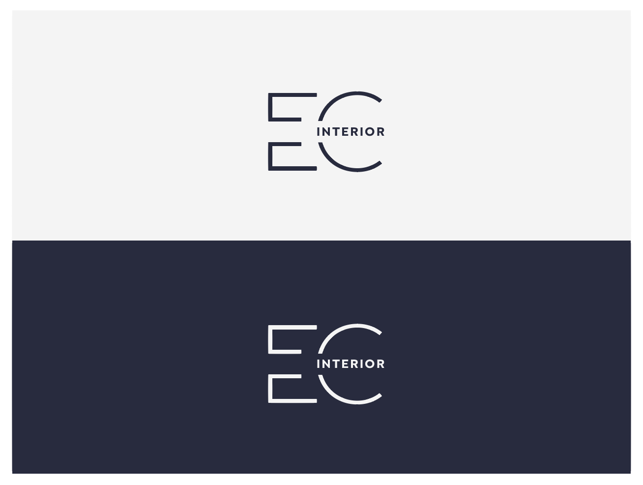 Logo Design by wonderland for EC Interior  | Design #23024938