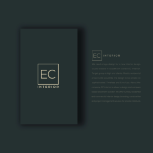 Logo Design by Maria Graphics™ for EC Interior  | Design: #23024249