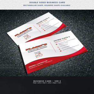 Flacks painting & waterproofing business card.  | Business Card Design by Expert Designer