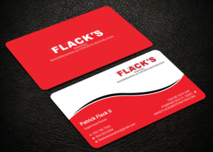 Business Card Design by Uttom 2 for Flack's Painting & Waterproofing Inc. | Design: #23024839