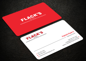 Business Card Design by Uttom 2 for Flack's Painting & Waterproofing Inc. | Design: #23024855