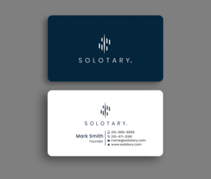Solotary needs a business Card Design | Visitenkarten-Design von Krishno