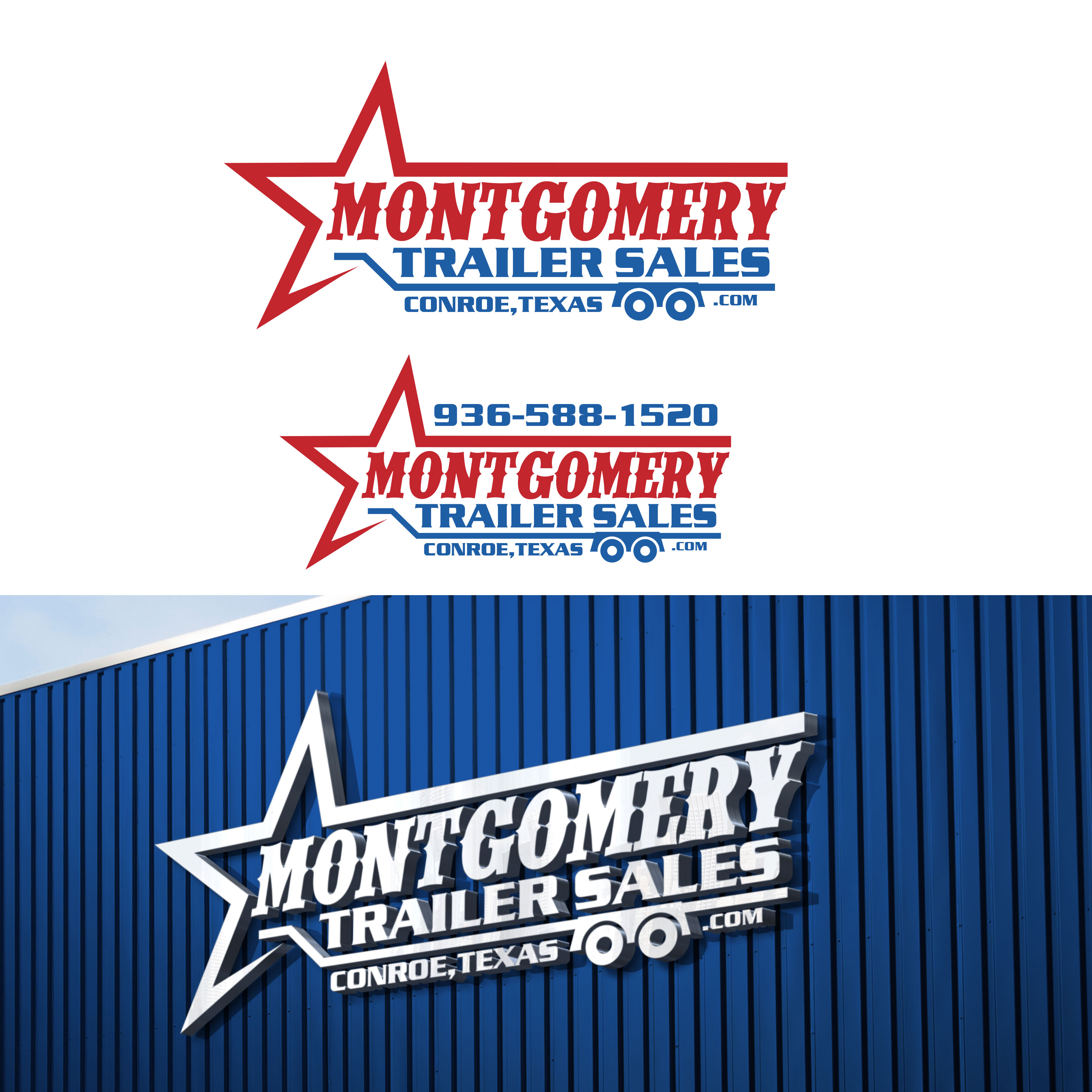 Logo Design by sherman for Montgomery Trailer Sales, Inc | Design: #23024767