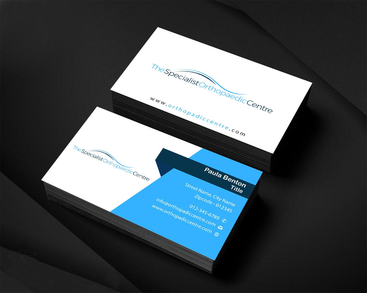 Design de Carte de Visite par Infinitive Technology pour The Specialist Orthopaedic Centre | Design #23031876