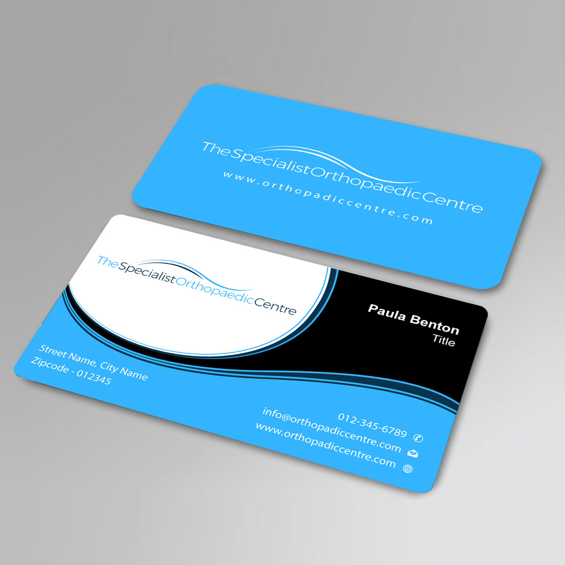 Business Card Design by Infinitive Technology for The Specialist Orthopaedic Centre | Design #23032597