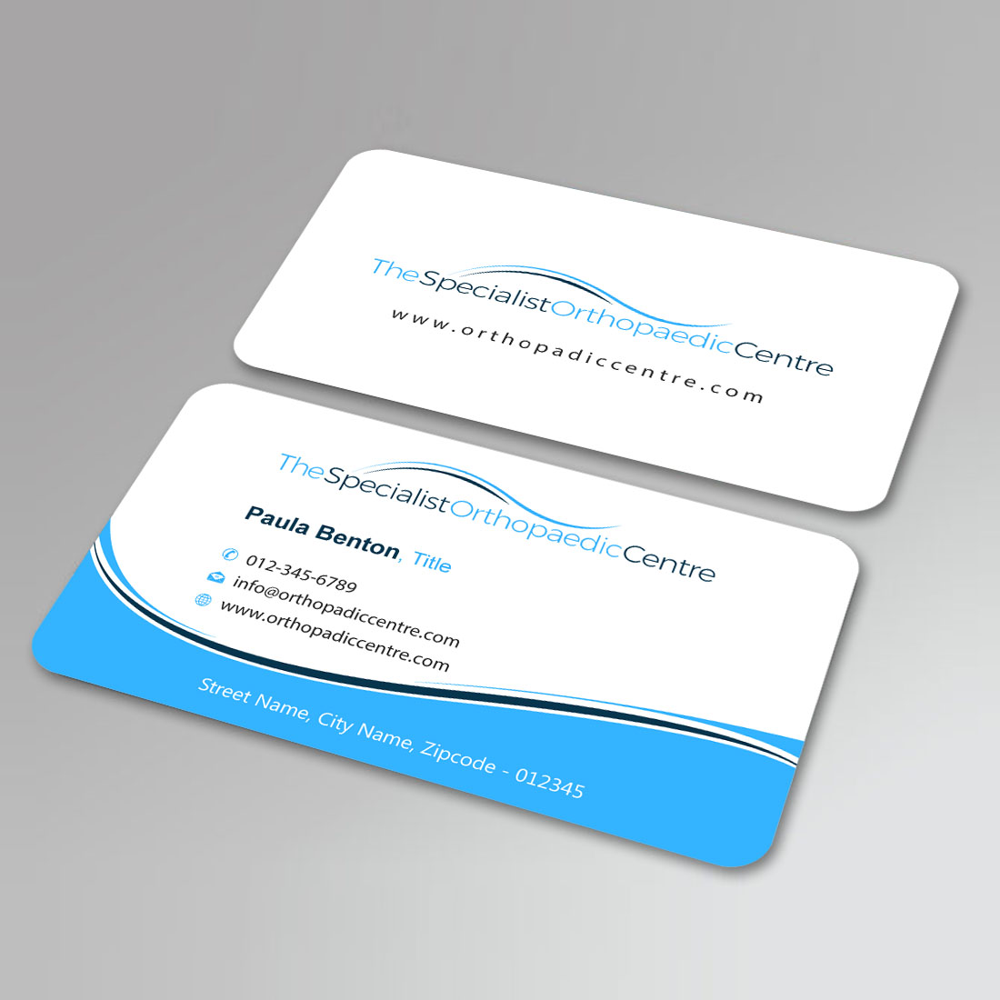 Business Card Design by Infinitive Technology for The Specialist Orthopaedic Centre | Design #23032598