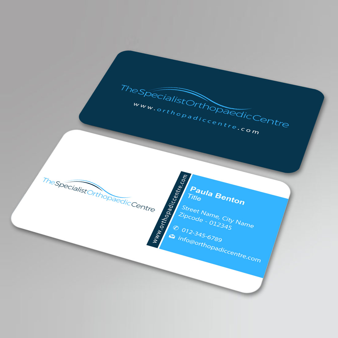 Business Card Design by Infinitive Technology for The Specialist Orthopaedic Centre | Design #23032600
