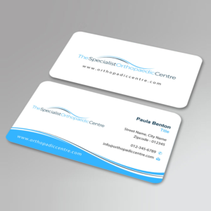 Business Card Design by Infinitive Technology for The Specialist Orthopaedic Centre | Design: #23032605