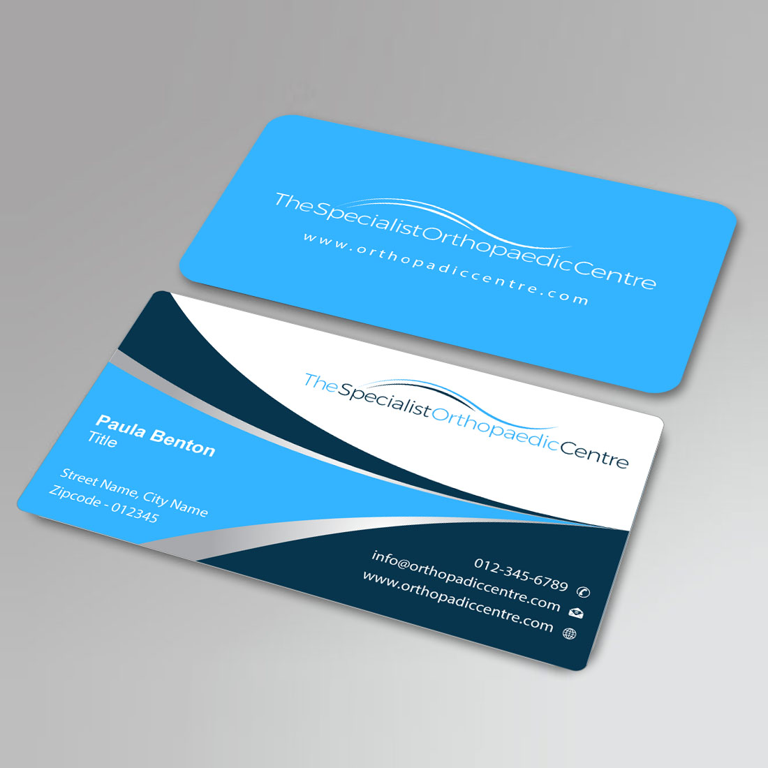 Business Card Design by Infinitive Technology for The Specialist Orthopaedic Centre | Design #23032609
