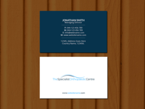 Design de Carte de Visite par Creations Box 2015 pour The Specialist Orthopaedic Centre | Design #23039526