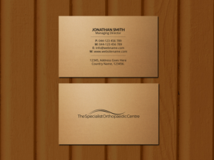Business Card Design by Creations Box 2015 for The Specialist Orthopaedic Centre | Design: #23039529