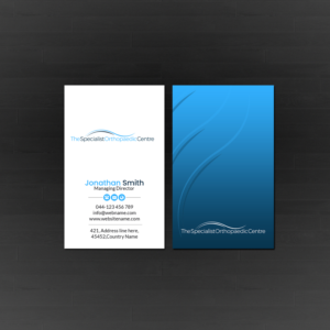 Business Card Design by Creations Box 2015 for The Specialist Orthopaedic Centre | Design: #23039541