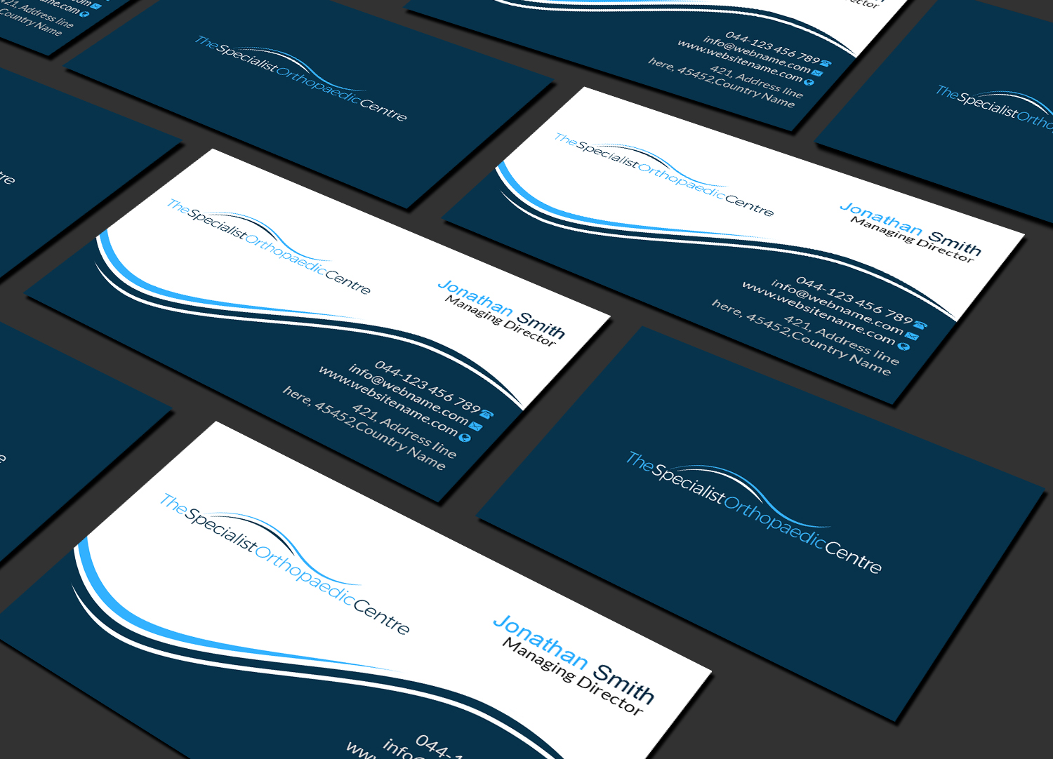 Business Card Design by Creations Box 2015 for The Specialist Orthopaedic Centre | Design #23039562