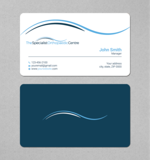 Business Card Design by LAXMI DESIGNHUB for The Specialist Orthopaedic Centre | Design: #23031951