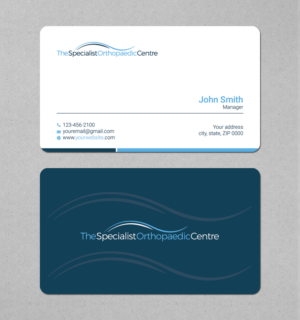 Business Card Design by LAXMI DESIGNHUB for The Specialist Orthopaedic Centre | Design: #23031952