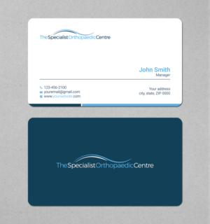 Business Card Design by LAXMI DESIGNHUB for The Specialist Orthopaedic Centre | Design: #23031953