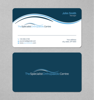 Business Card Design by LAXMI DESIGNHUB for The Specialist Orthopaedic Centre | Design: #23031954