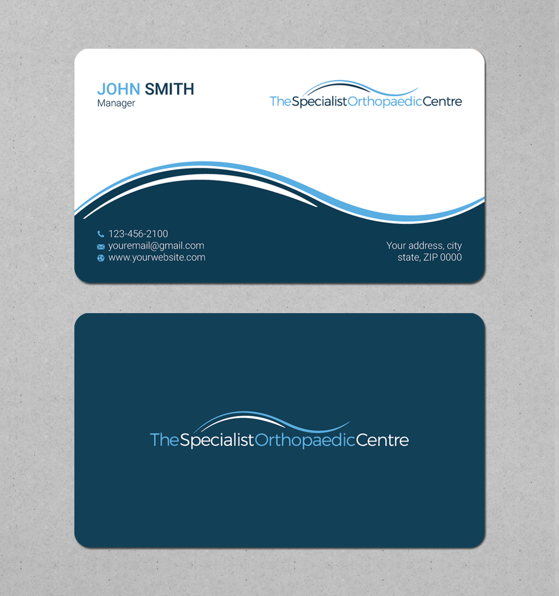 Diseño de Tarjeta de Presentación por LAXMI DESIGNHUB para The Specialist Orthopaedic Centre | Diseño #23031975