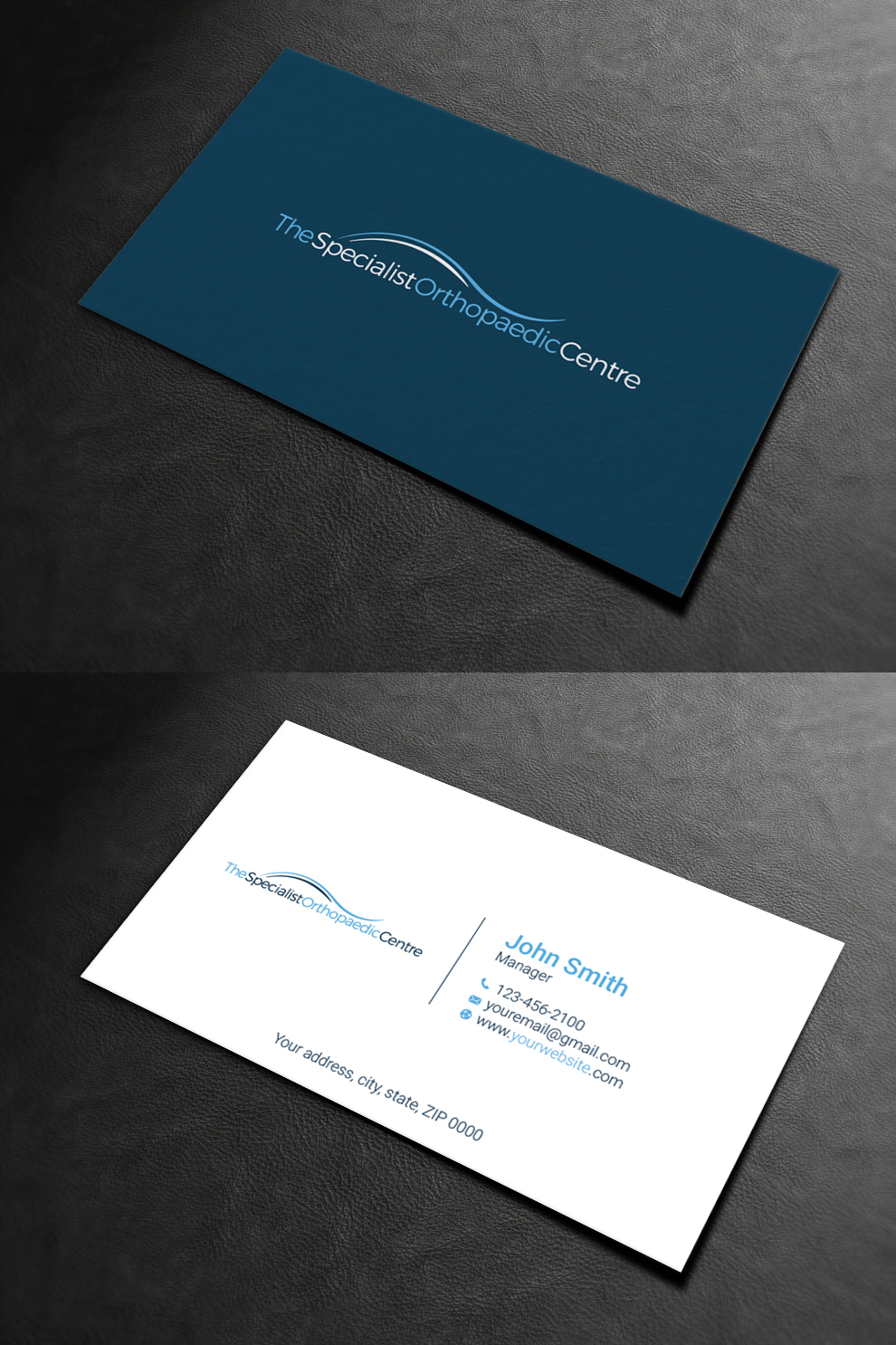 Business Card Design by LAXMI DESIGNHUB for The Specialist Orthopaedic Centre | Design #23032322