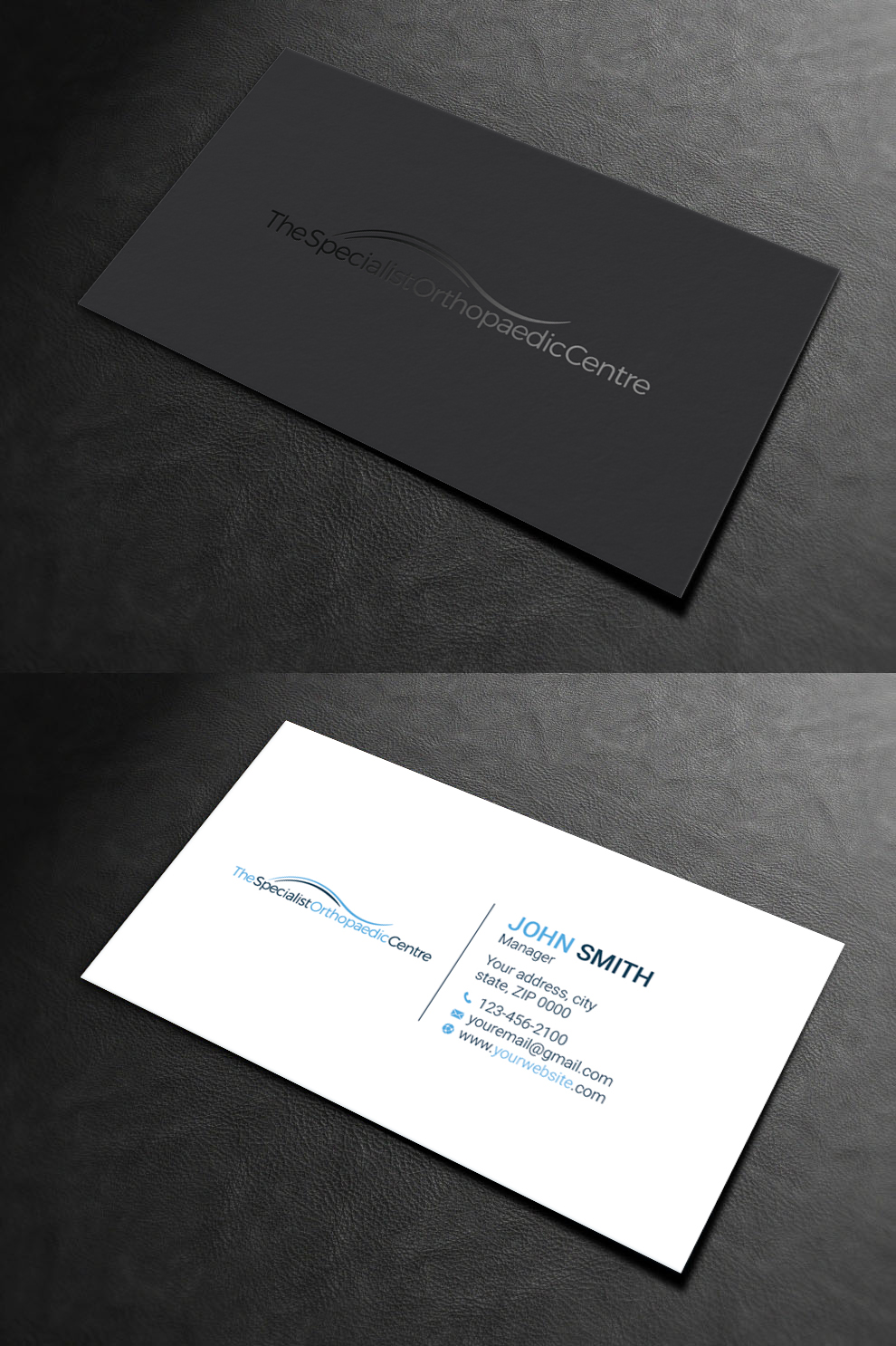 Business Card Design by LAXMI DESIGNHUB for The Specialist Orthopaedic Centre | Design #23032325