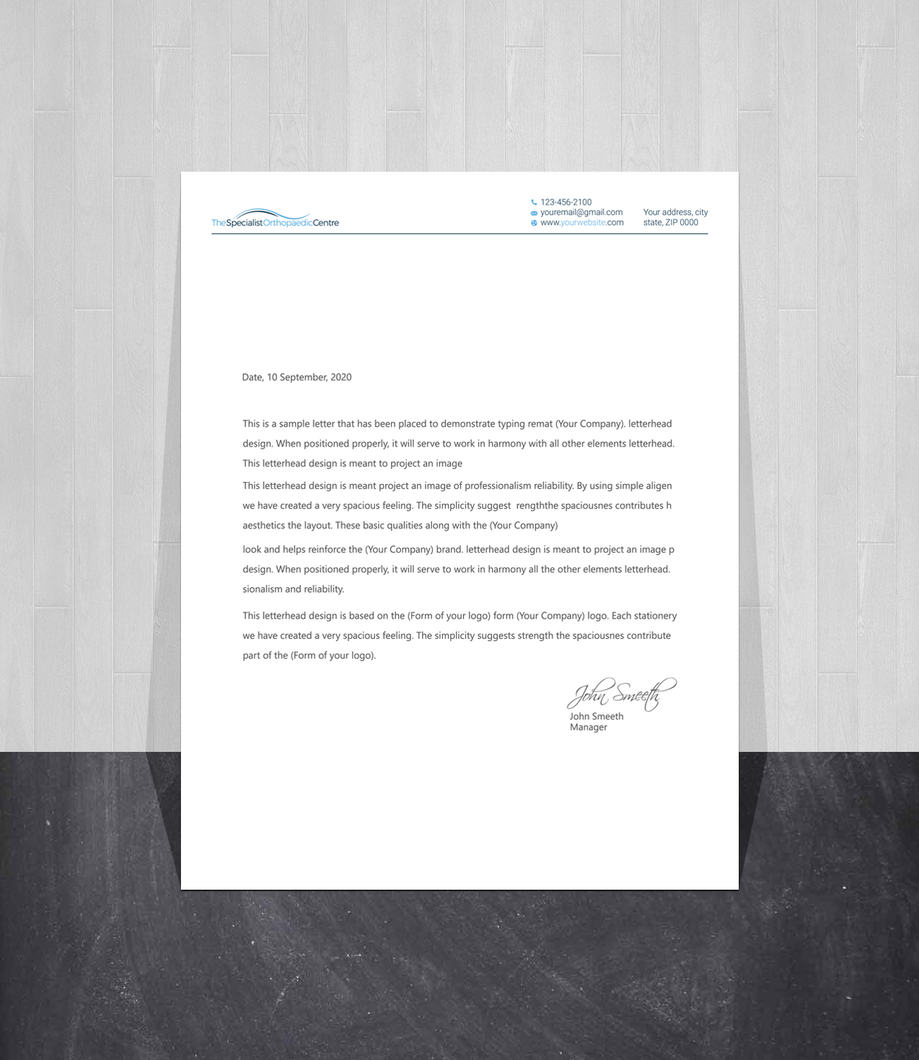 Design de Carte de Visite par LAXMI DESIGNHUB pour The Specialist Orthopaedic Centre | Design #23032471