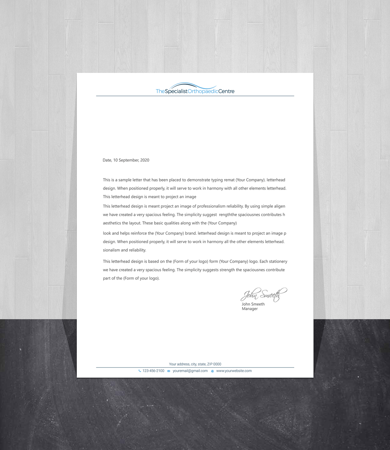 Business Card Design by LAXMI DESIGNHUB for The Specialist Orthopaedic Centre | Design #23032472