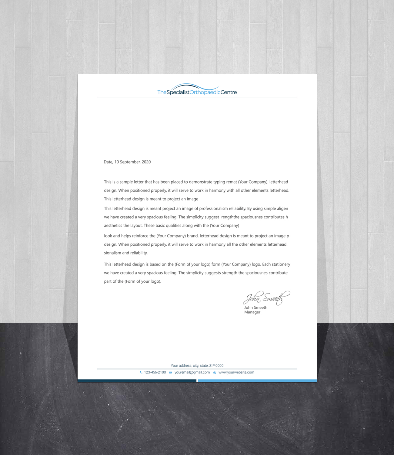 Business Card Design by LAXMI DESIGNHUB for The Specialist Orthopaedic Centre | Design #23032475