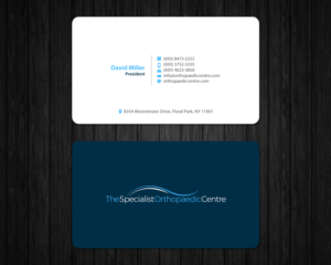 Business Card Design by Brand aid for The Specialist Orthopaedic Centre | Design: #23034562