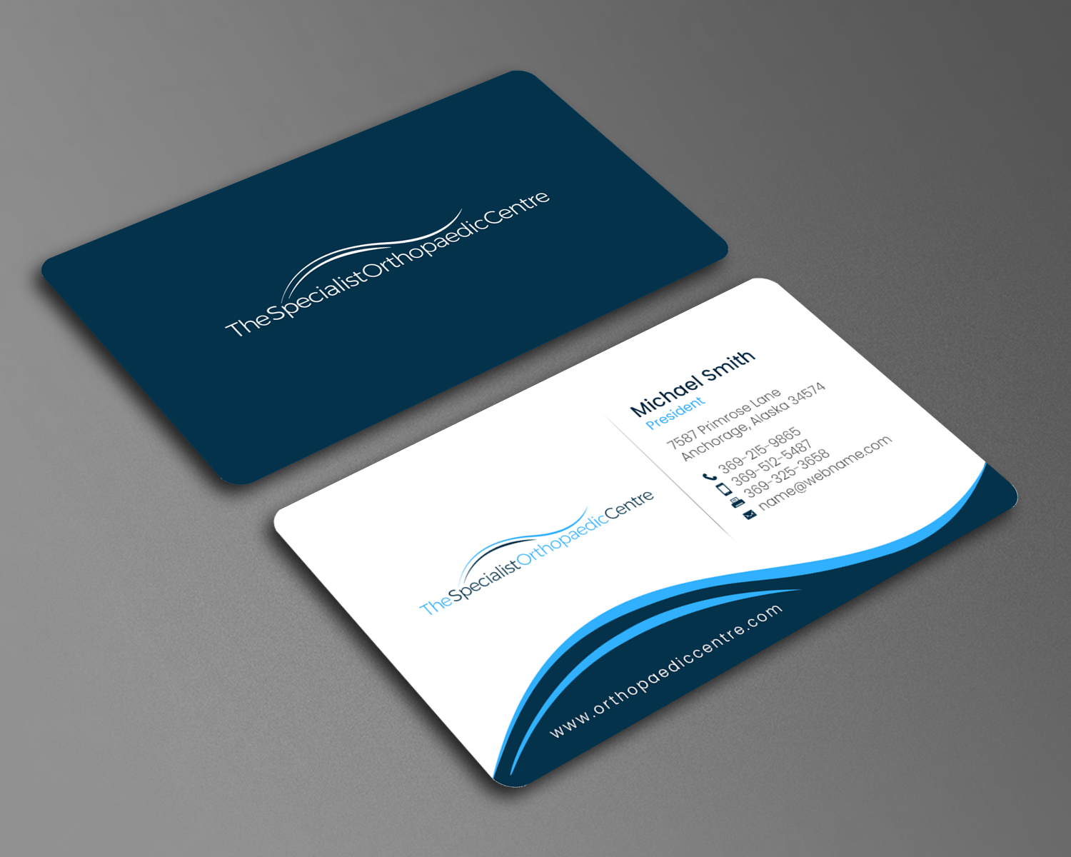 Business Card Design by chandrayaan.creative for The Specialist Orthopaedic Centre | Design #23031532