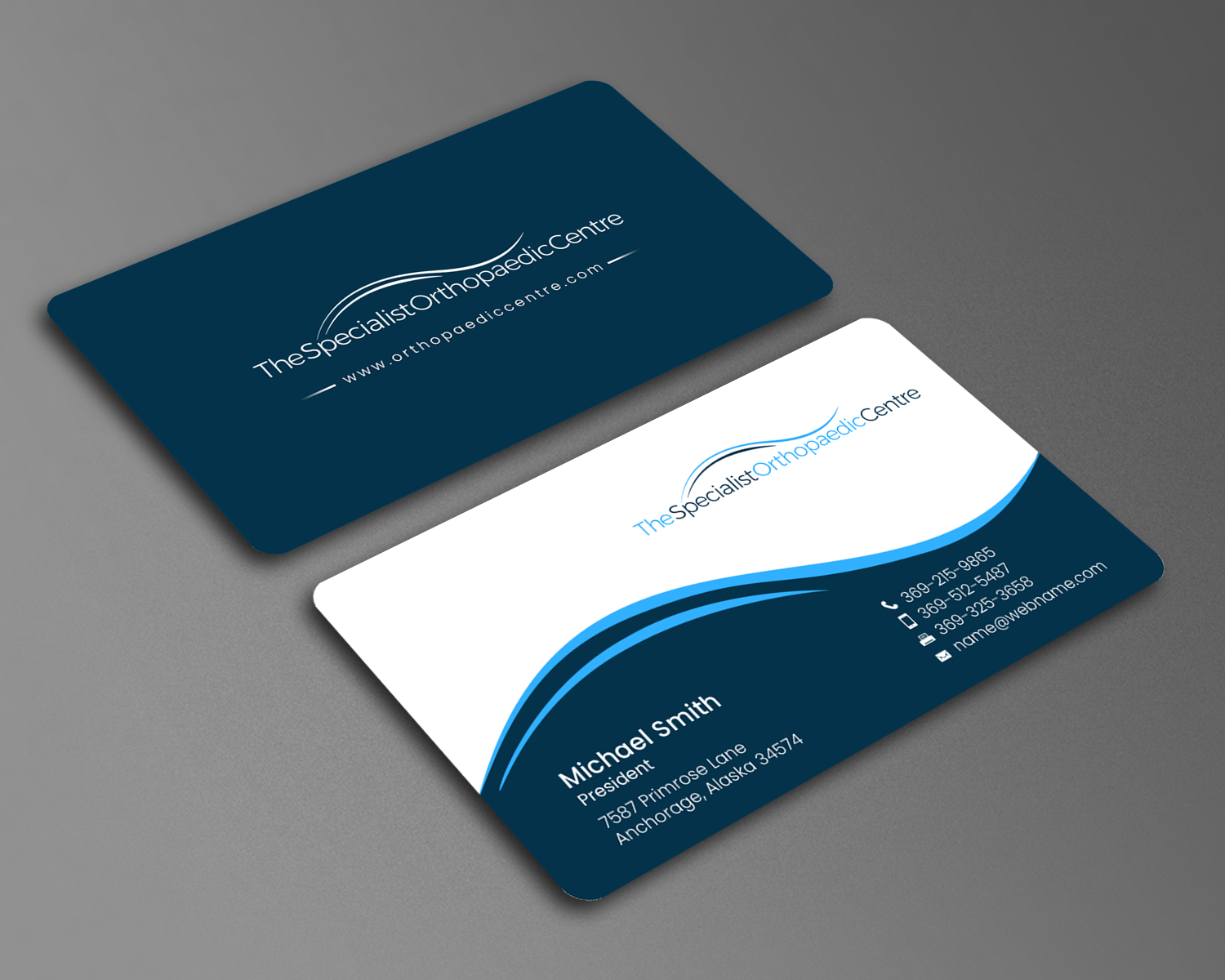 Business Card Design by chandrayaan.creative for The Specialist Orthopaedic Centre | Design #23031533