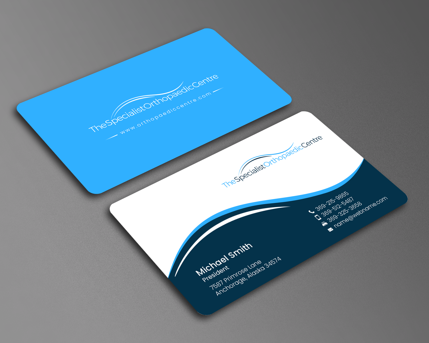 Business Card Design by chandrayaan.creative for The Specialist Orthopaedic Centre | Design #23031862